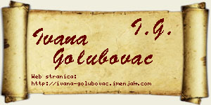 Ivana Golubovac vizit kartica